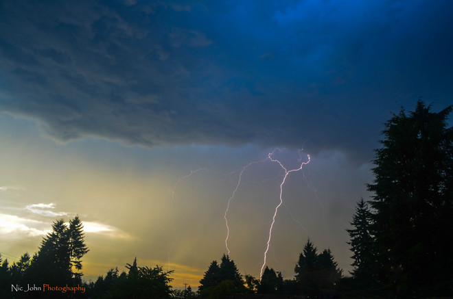 Lightning Coquitlam, British Columbia Canada
