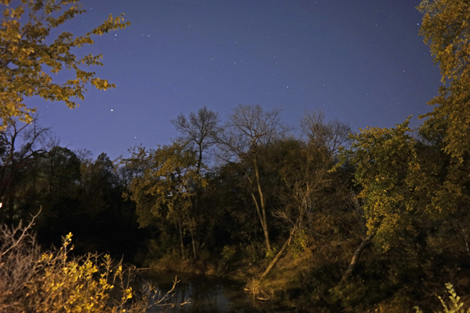 Bunn's Creek at night, 