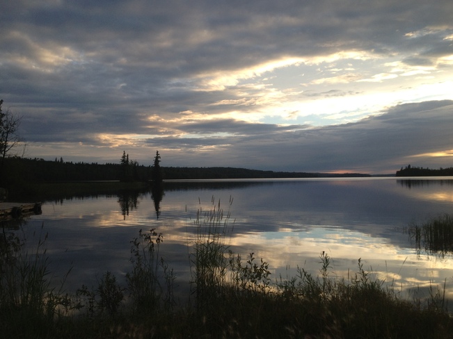 Sunrise over Otter Lake Missinipe, Saskatchewan Canada