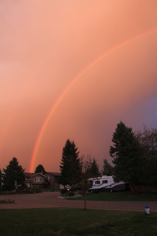 Beautiful Sunset and Rainbow! Abbotsford, British Columbia Canada