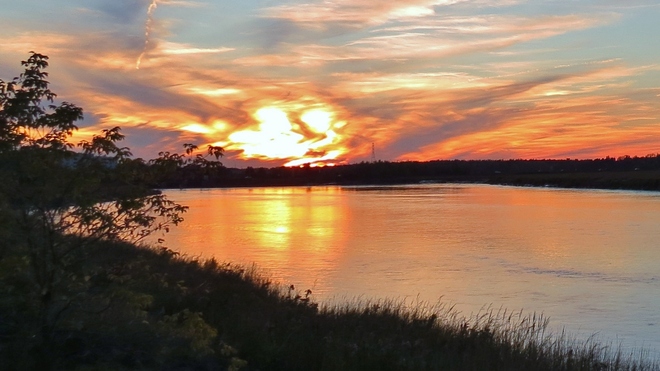 Thursday's Blazing Sunset Moncton, New Brunswick Canada