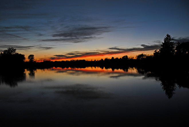 Sunset on Beaverdams Thorold South, Ontario Canada