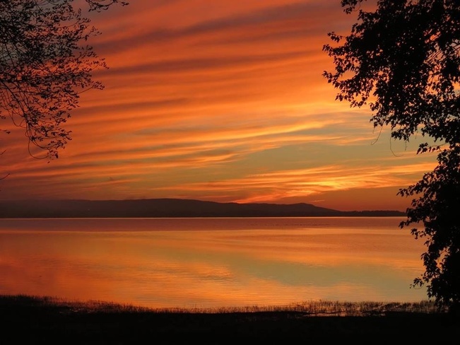 The sky is on fire Kanesatake, Quebec Canada