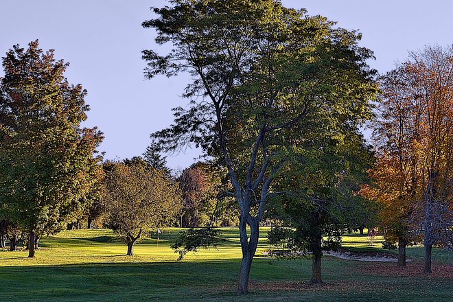 Autumn at the Maitland Golf Course Goderich, Ontario Canada