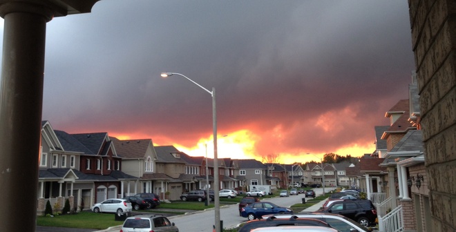 Sky is on fire... Bowmanville, Ontario Canada