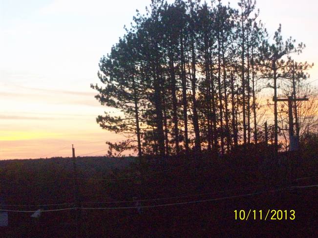 Lovely evening sunset over the Village of orrville Orrville, Ontario Canada