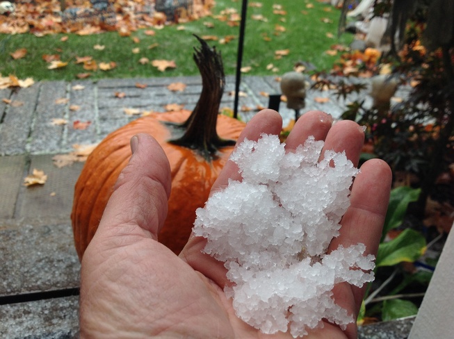 hail Cobourg, Ontario Canada