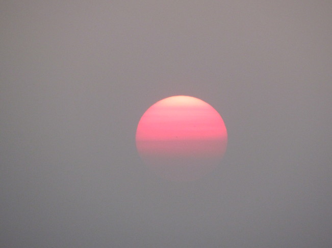 Sunset through Smoke 