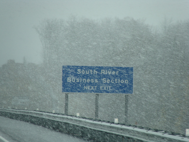 Winter Drive South River, Ontario Canada