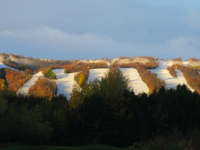 First Snowfall at Blue Mtn - Oct. 24th! Blue Mountain, Ontario Canada