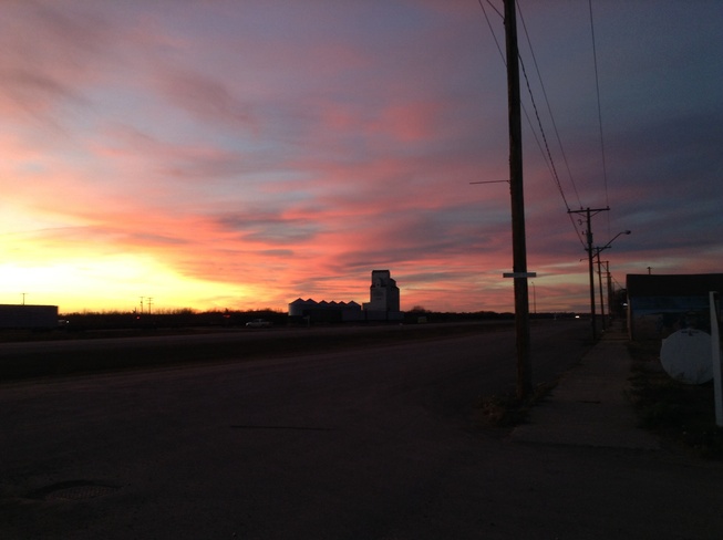 beautiful sunsets Young, Saskatchewan Canada