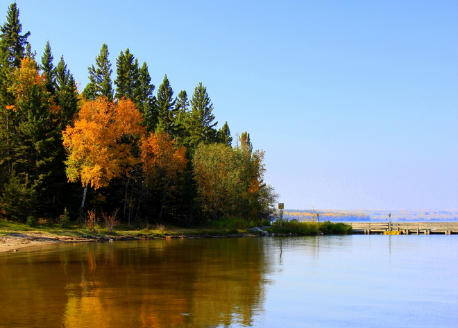 Fall Reflections Waskesiu Lake, Saskatchewan Canada