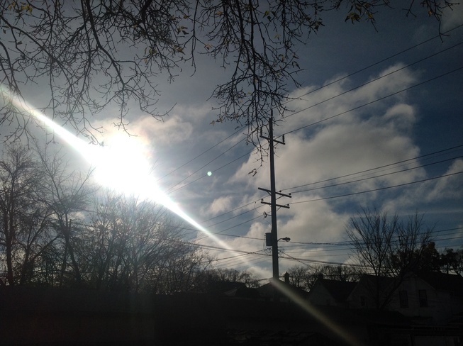 Beautiful sunny morning. Winnipeg, Manitoba Canada