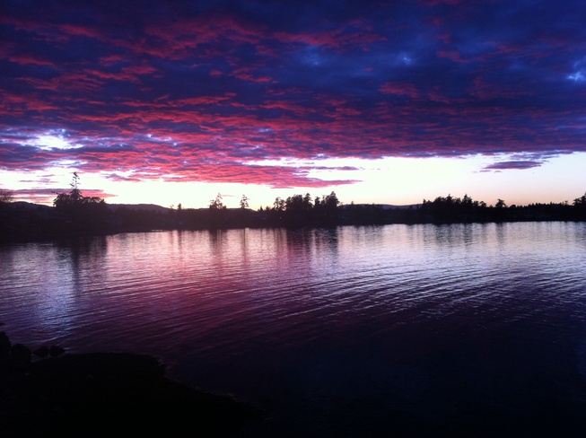 amazing sunset Sidney, British Columbia Canada
