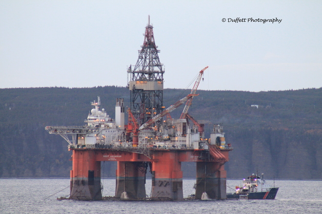 Oil Rig Conception Bay South, Newfoundland and Labrador Canada