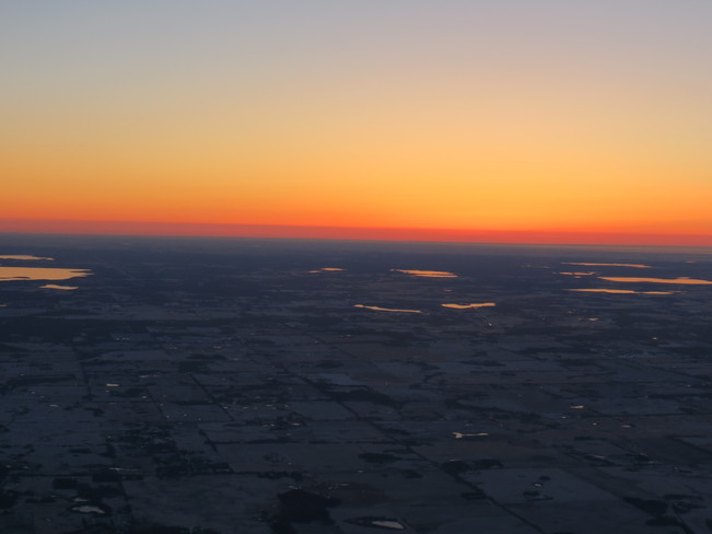 just before sunrise Edmonton, Alberta Canada