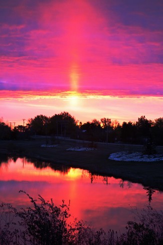 sunrise Nanton, Alberta Canada