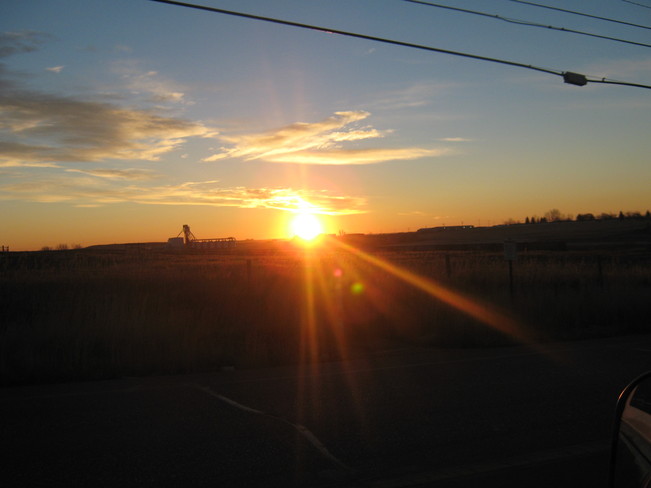 early morning sunrise Saskatoon, Saskatchewan Canada