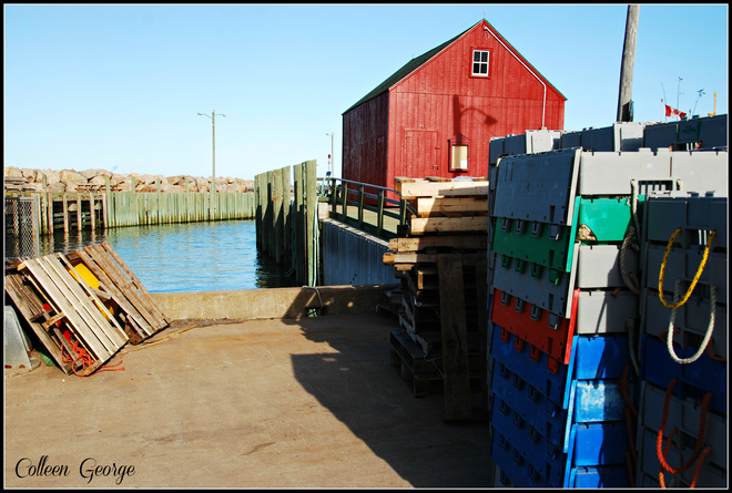 Signs of a Working Harbour Canning, Nova Scotia Canada