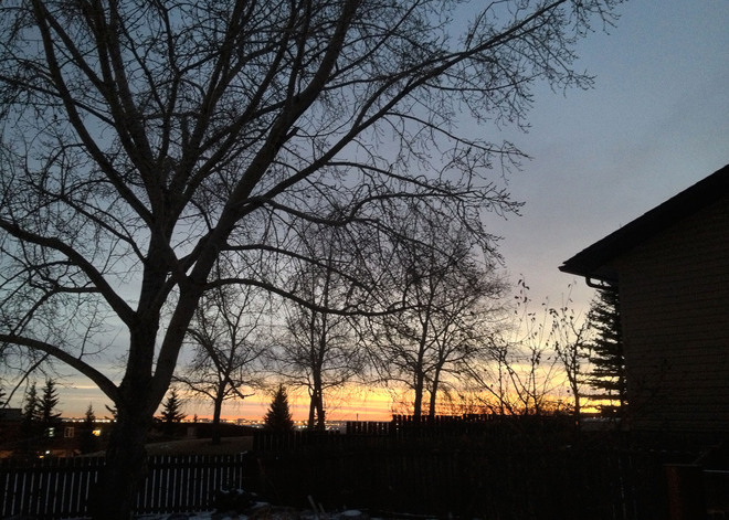 beautiful sunrise Calgary, Alberta Canada