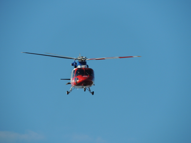 Halifax Hospital Helicopter Leaving QEII Hosptial November 5th 2013 Halifax, Nova Scotia Canada