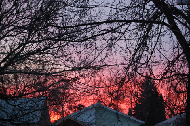 Beautiful sunrise in Winnipeg Winnipeg, Manitoba Canada