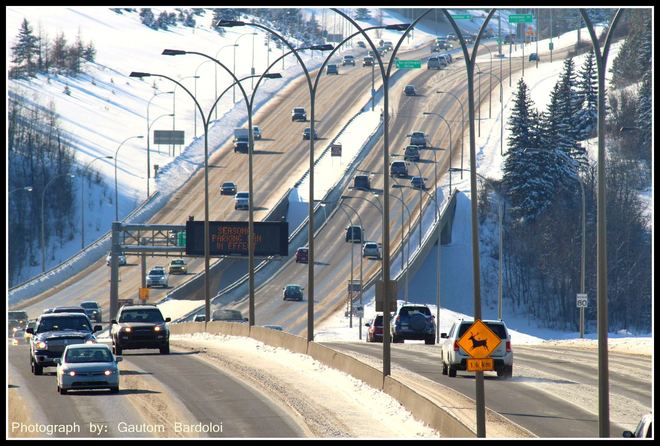 Drive safe Edmonton, Alberta Canada