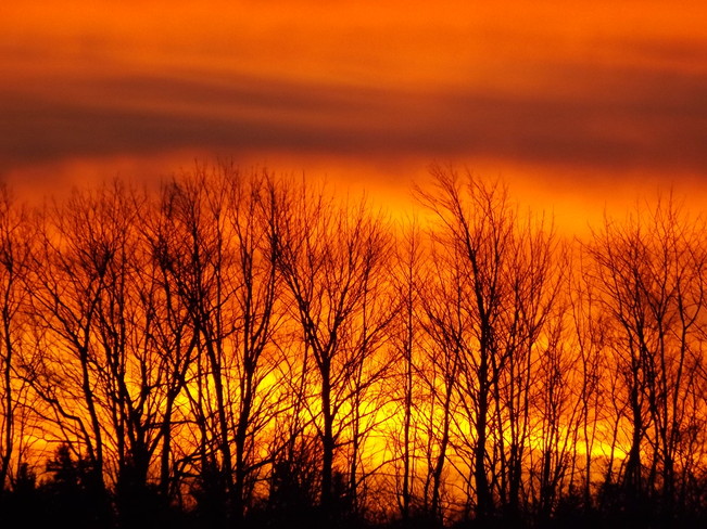 sunrise orange New Minas, Nova Scotia Canada