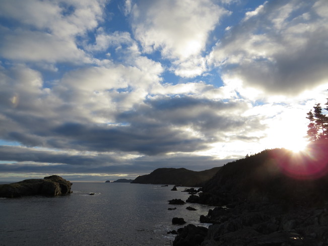 sun going down Rock Harbour, Newfoundland and Labrador Canada