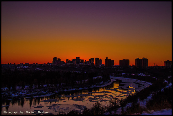 Gorgeous Sunset! Edmonton, Alberta Canada