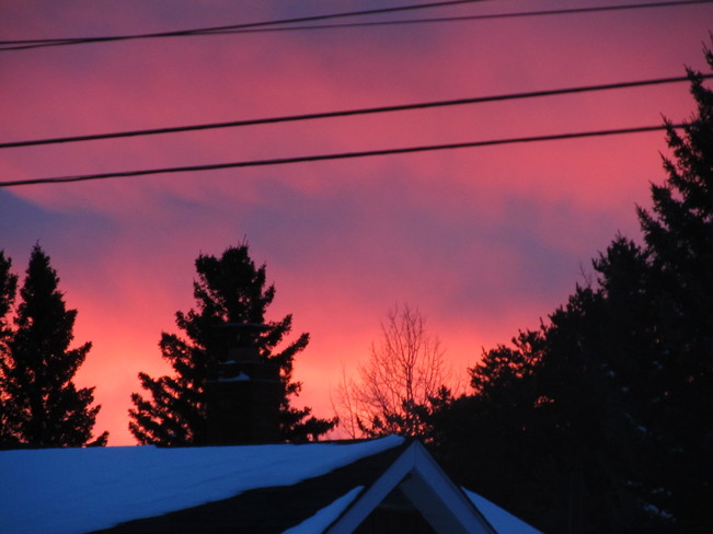 beautiful sunset Matheson, Ontario Canada