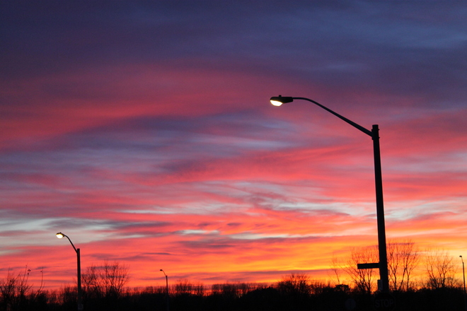 Beautiful Evening Sky Windsor, Ontario Canada