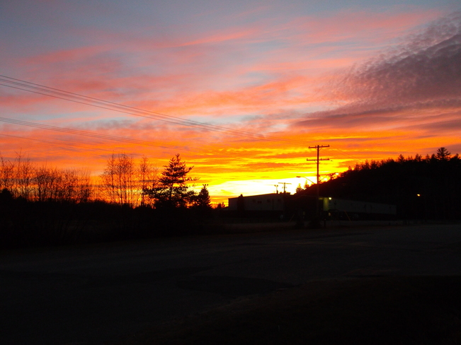 Warm Looking Sunset Massey, Ontario Canada