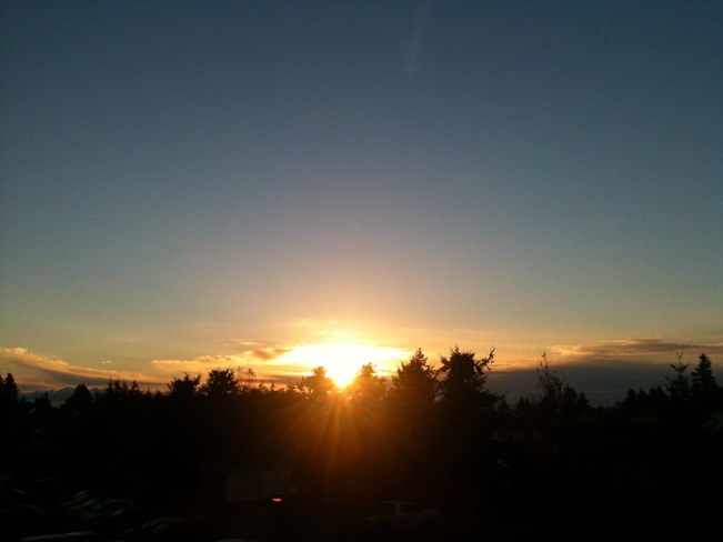 morning sky Comox, British Columbia Canada