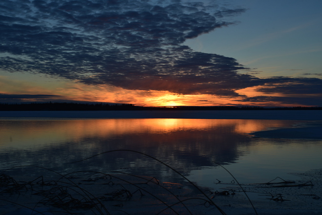 Sunset La Ronge, Saskatchewan Canada