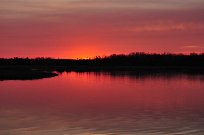 The sunrise. Cap-Pele, New Brunswick Canada