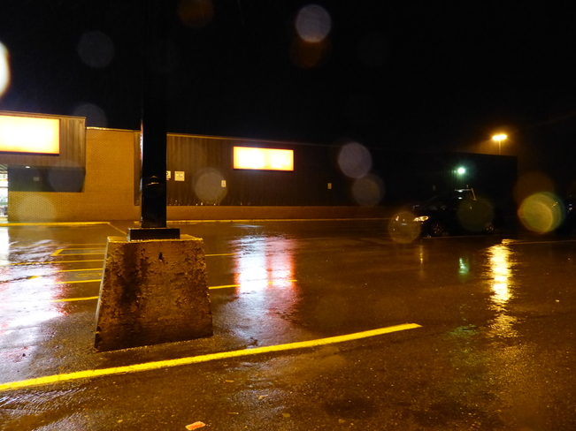 Wet, windy evening Shelburne, Nova Scotia Canada