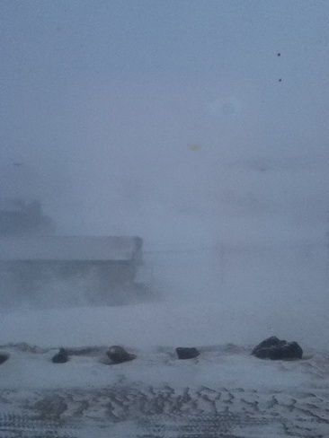Blizzard in Iqaluit NU Iqaluit, Nunavut Canada