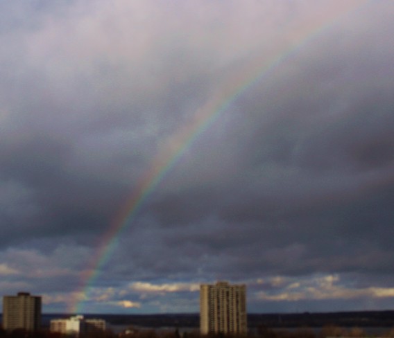 Rainbow in November Ottawa, Ontario Canada