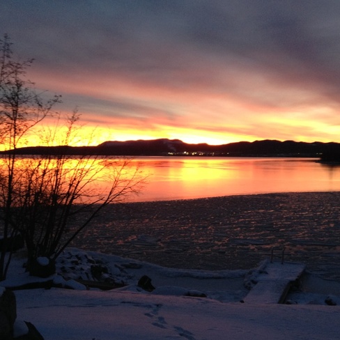 Sunrise on Fraser Lake Fraser Lake, British Columbia Canada