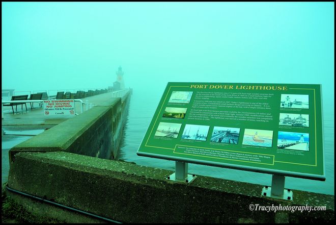 Foggy morning. Port Dover, Ontario Canada