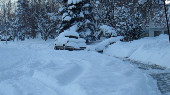 Edson hit with 30cm snowfall Edson, Alberta Canada