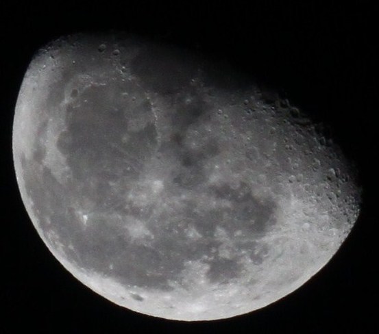 Clear night for moon watching Mississauga, Ontario Canada