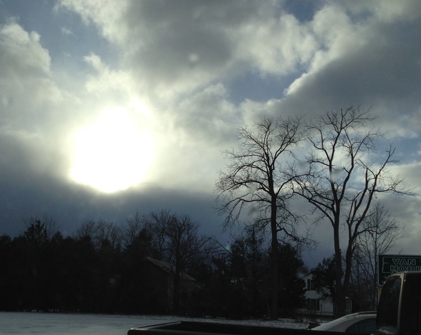 Goodbye sun, hello snow clouds! Hyde Park, Ontario Canada