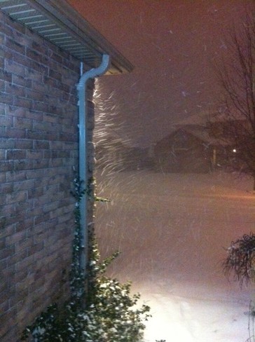 Snow squalls in Newmarket Newmarket, Ontario Canada