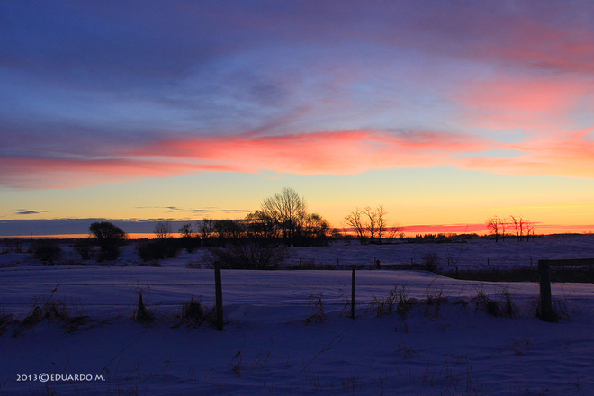 Nice Sunrise Strathmore, Alberta Canada