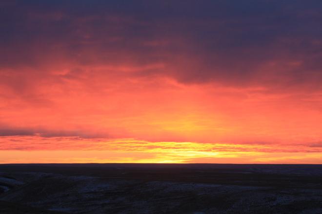 Prairie Sunset Walsh, Alberta Canada