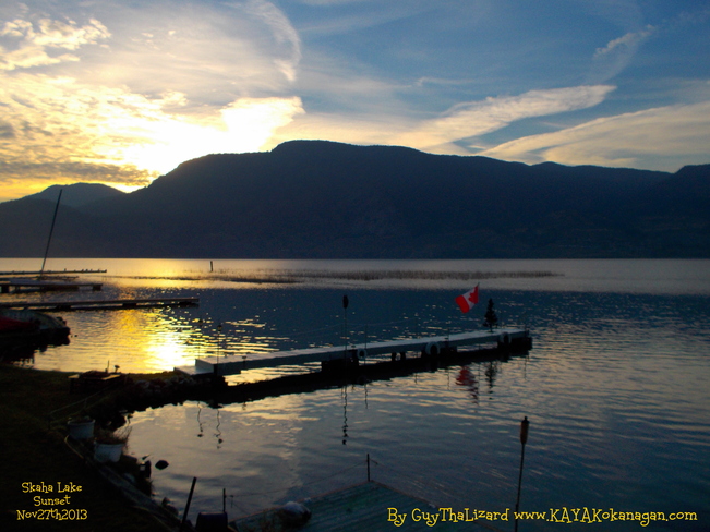 Skaha Lake Penticton Sunset Penticton 1, British Columbia Canada