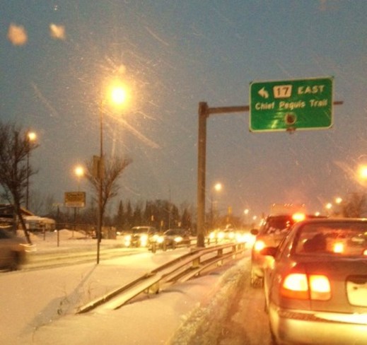 Joys of driving in Winterpeg Winnipeg, Manitoba Canada