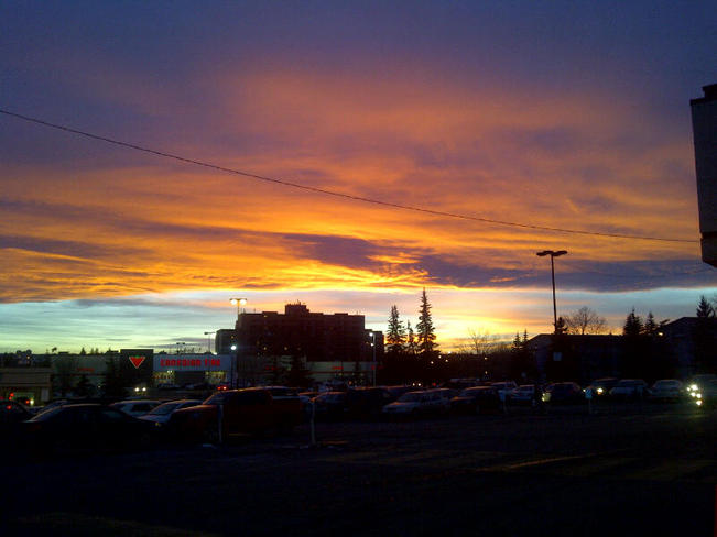chinook sunset Calgary, Alberta Canada